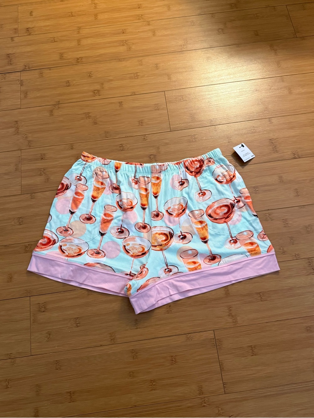 Women’s Mint & Pink Cocktail-Print Pajama Set - Picture 6 of 11